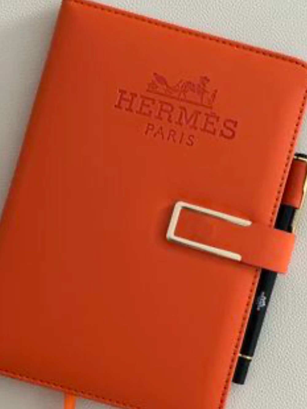 Hermes VIP Orange Notebook with Pen